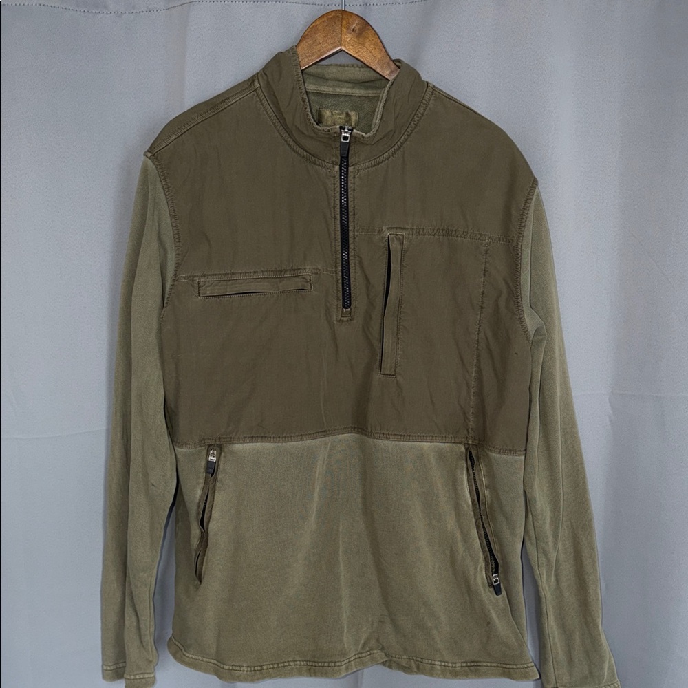 The Territory Ahead Green Men's Military Cotton Utility Grunge  Jacket size XL